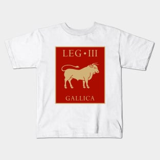 Standard of Legio III Gallica - Imperial Roman Army Kids T-Shirt